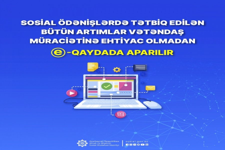 Sosial ödənişlərində artımlar avtomatik şəkildə tətbiq olundu