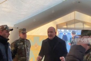 Süleyman Soylu FHN-in Mobil səhra hospitalına getdi - Video