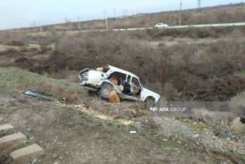 Saatlıda qatar minik avtomobili ilə toqquşub, sürücü ölüb - FOTO