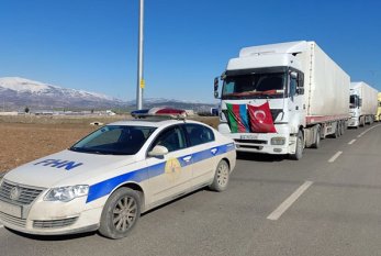 Azərbaycanın yardım karvanı Türkiyəyə çatdı - Video