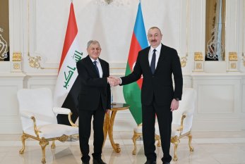 Prezidenti İlham Əliyev İraq prezidenti ilə görüşüb 