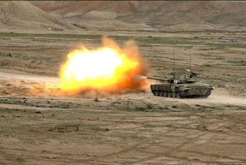 MN: "Tank bölmələrinin döyüş hazırlığı təkmilləşdirilir" — VİDEO