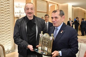 "Qalatasaray"ın prezidenti Azərbaycana təşəkkür edib - FOTO 