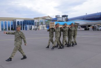 Şəhidimizin nəşi Naxçıvana aparıldı 