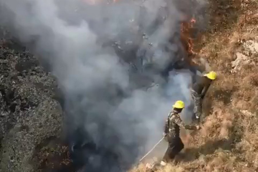 Keşlədə yanğın oldu 