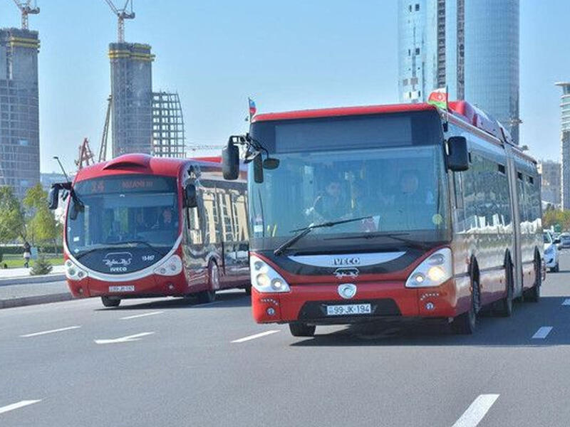 Avtobuslarda hava çatışmazlığı - VİDEO