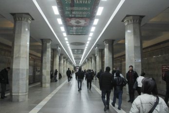 Metronun “20 Yanvar” stansiyasında işıqlanma sistemi YENİLƏNDİ