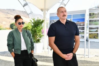 İlham Əliyev və Mehriban Əliyeva Şuşada bir sıra açılışlarda iştirak ediblər 
