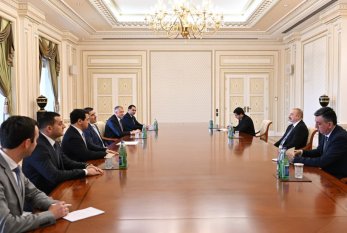 Prezident İlham Əliyev Gürcüstan parlamentinin sədrini QƏBUL ETDİ