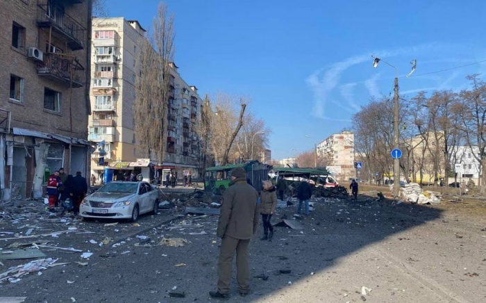 Kiyev bombalandı 