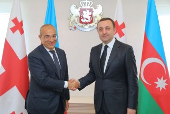 Mikayıl Cabbarov İrakli Qaribaşvili ilə görüşdü