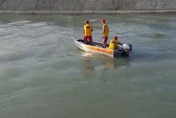 Su kanalında batan şəxsin meyiti tapıldı - VİDEO