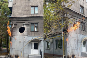 Rusiya raketi yaşayış binasına düşdü