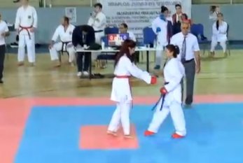 Erməni karateçi Azərbaycan idmançısına qarşı təxribat törətdi - VİDEO