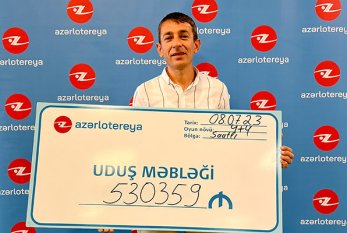 Azərbaycanda lotereyada yarım milyonu qazanmış şəxsin - FOTOSU