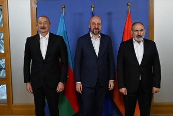 Azərbaycan Prezidentinin Şarl Mişel və Paşinyanla görüşü başa  çatdı - Fotolar