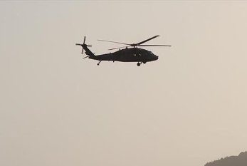 Ərbildə hərbi helikopter qəzaya uğrayıb.