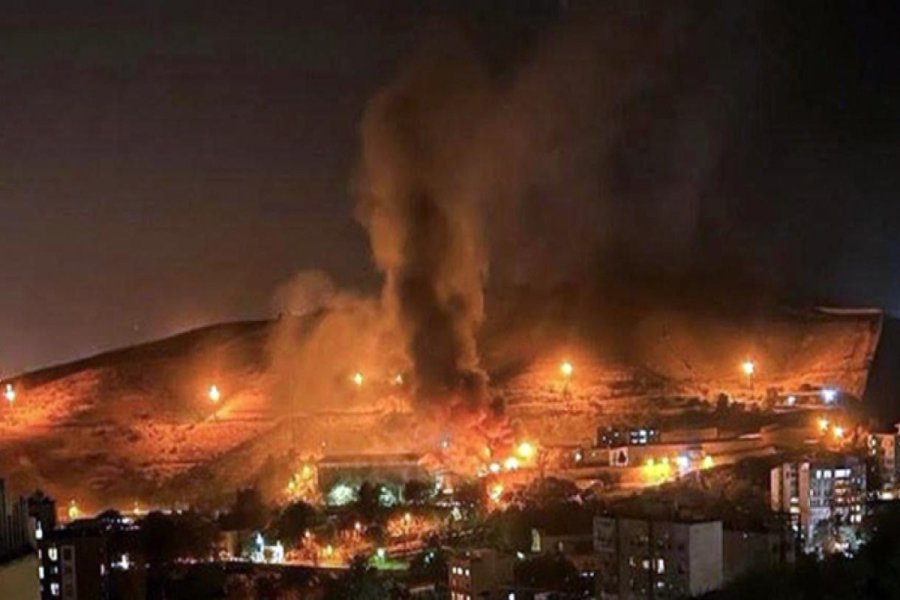 Tehran bazarında yanğın BAŞ VERDİ - FOTO