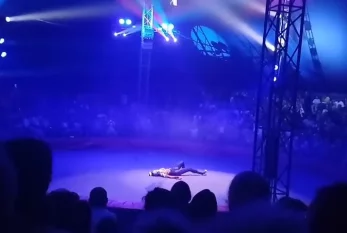 Gimnast tamaşa zamanı hündürlükdən yıxıldı - ANBAAN VİDEO
