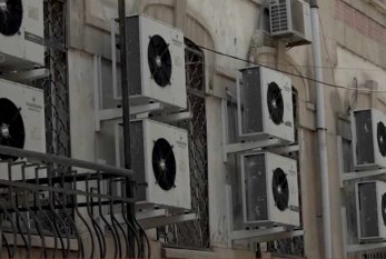 Tarixi binanın fasadında görünməmiş “terror” - VİDEO