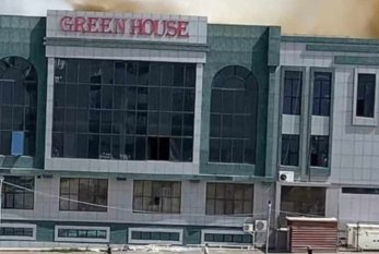 "Green house" şadlıq sarayındakı yanğın söndürüldü - FOTO/VİDEO