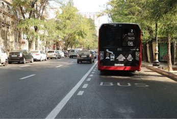 Paytaxtda yeni avtobus zolağı yaradıldı - FOTO