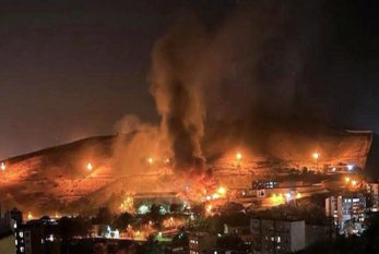 Tehran bazarında yanğın BAŞ VERDİ - FOTO