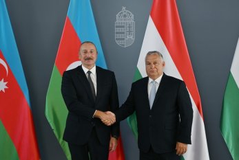 İlham Əliyevin Macarıstanın Baş naziri ilə görüşü başladı- FOTO