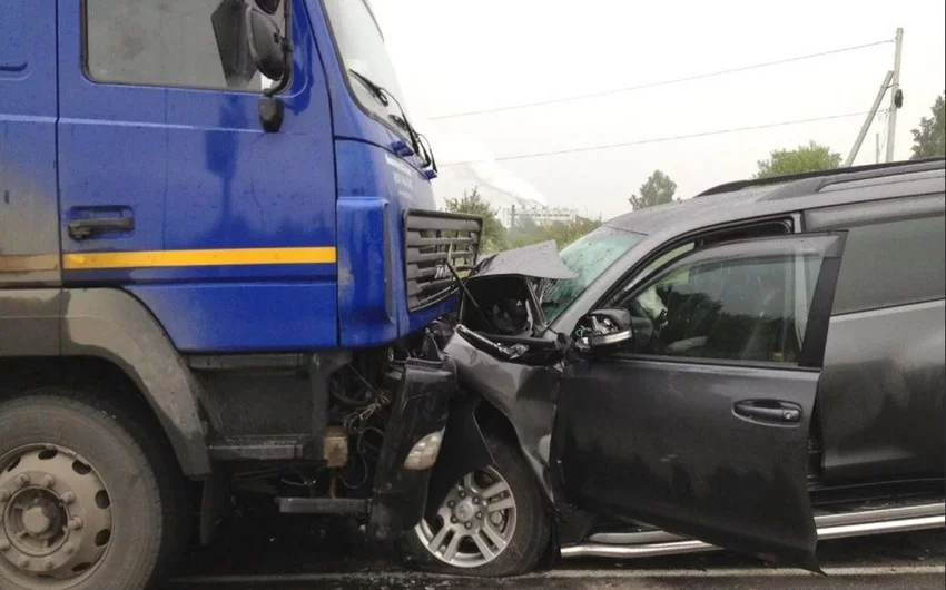 Göygöldə “KAMaz” minik avtomobili ilə toqquşub BİR NƏFƏR ÖLÜB-RTV VİDEO