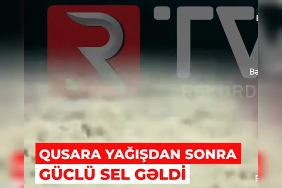 Qusara yağışdan sonra güclü SEL GƏLİB - VİDEO