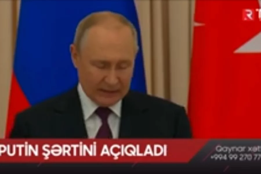 Putin şərtini açıqladı: "Əgər..."- VİDEO