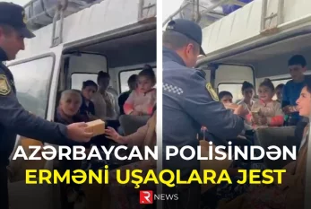 Azərbaycan polisindən erməni uşaqlara JEST - VİDEO