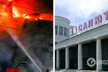 Moskvada "Salyut" fabriki yanır 