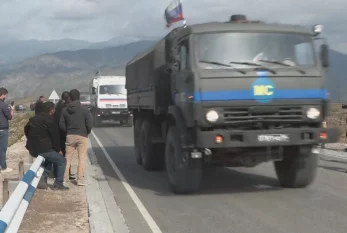 Rusiya sülhməramlılarının avtomobil karvanı Ermənistandan Xankəndiyə gedib