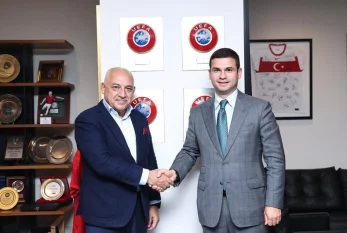Orxan Məmmədov Türkiyə Futbol Federasiyasının prezidenti ilə GÖRÜŞDÜ