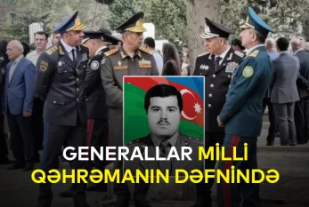 Generallar Milli Qəhrəmanın dəfnində - RTV VİDEO