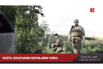 Rusiya Ukraynanın dronlarını vurdu - VİDEO