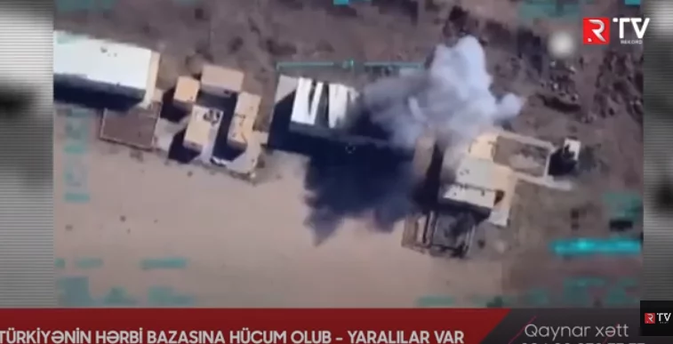 Türkiyənin hərbi bazasına hücum olub - YARALILAR VAR - VİDEO