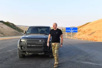Prezident Ağdam-Füzuli avtomobil yolunun tikintisi ilə tanış oldu - FOTO