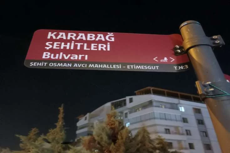 Ankarada küçənin birinə "Qarabağ Şəhidləri Bulvarı" adı VERİLDİ