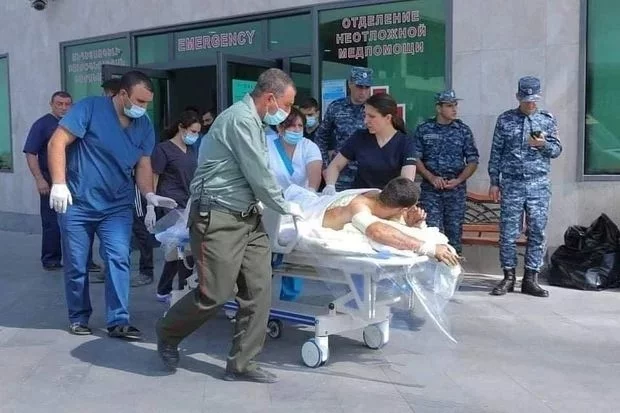 Azərbaycanlı kursant yaralandı - FOTOLAR