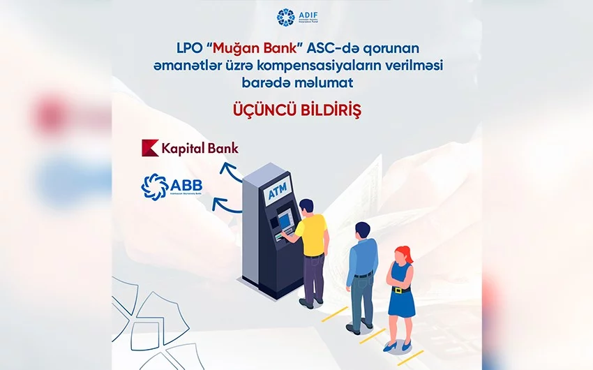 “Muğanbank”ın əmanətçilərinə kompensasiyaların ödənilməsi üçün banklar müəyyən olundu 