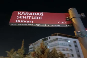 Ankarada küçənin birinə "Qarabağ Şəhidləri Bulvarı" adı VERİLDİ