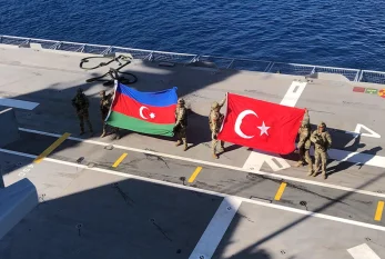 Xüsusi təyinatlılar Azərbaycan və Türkiyə bayraqlarını dalğalandırıblar - VİDEO