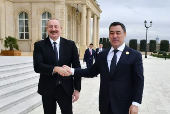 İlham Əliyev Qırğızıstan Prezidenti ilə görüşdü 
