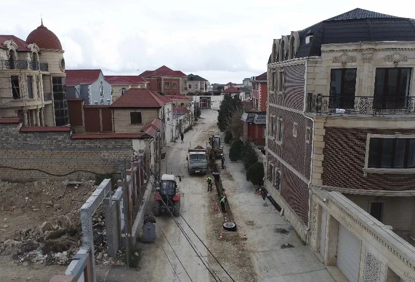 Bakıda bu ərazinin su şəbəkəsi YENİDƏN QURULUR - FOTO/VİDEO