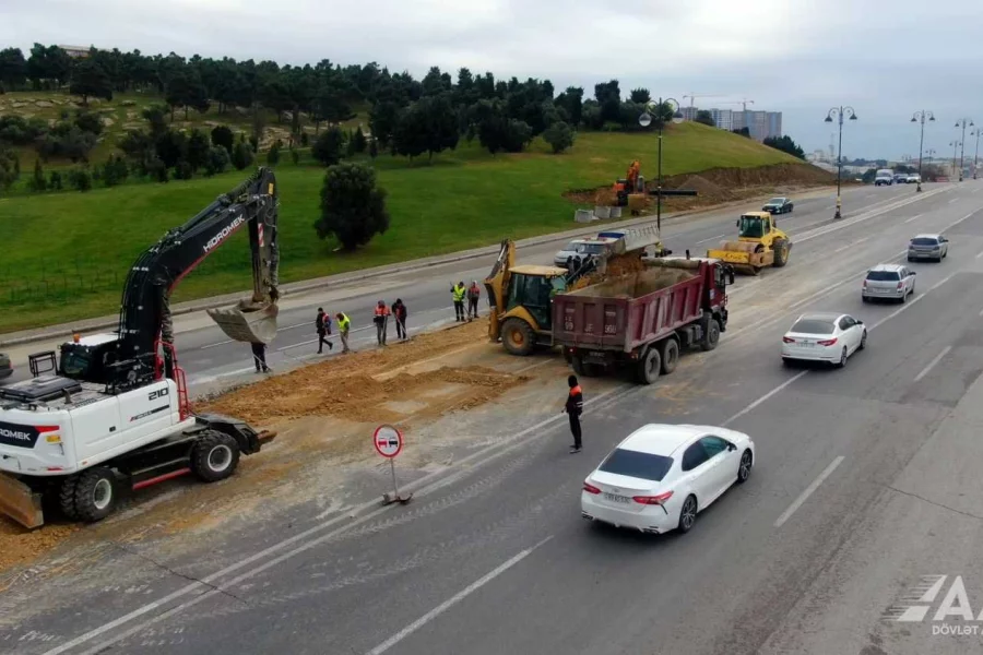 Paytaxtın bu prospektinin bir hissəsi bağlandı - Foto