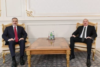 Prezident İlham Əliyev Hakan Fidanı qəbul edib 