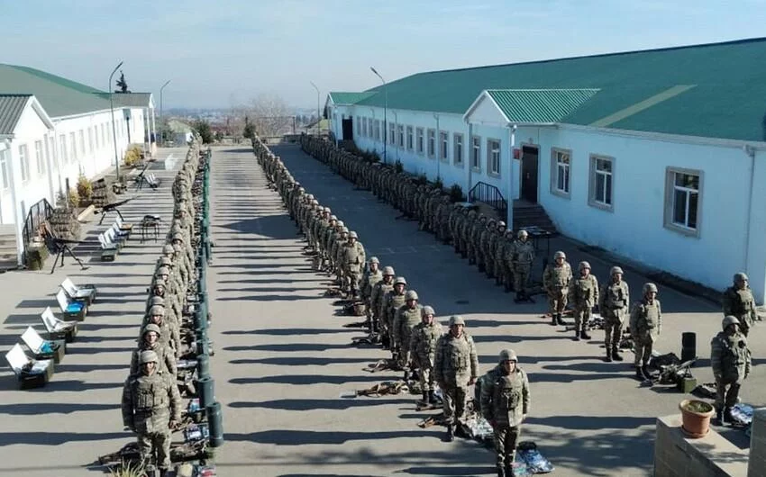 Hərbi hissələrdə sıra baxışları keçirilir - FOTO