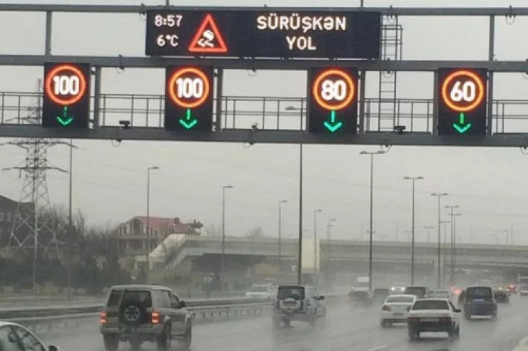 Bakının bu yolunda sürət daha 20 km/saat endirildi 